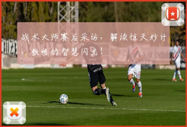 战术大师赛后采访，解读惊天妙计，教练的智慧闪光！